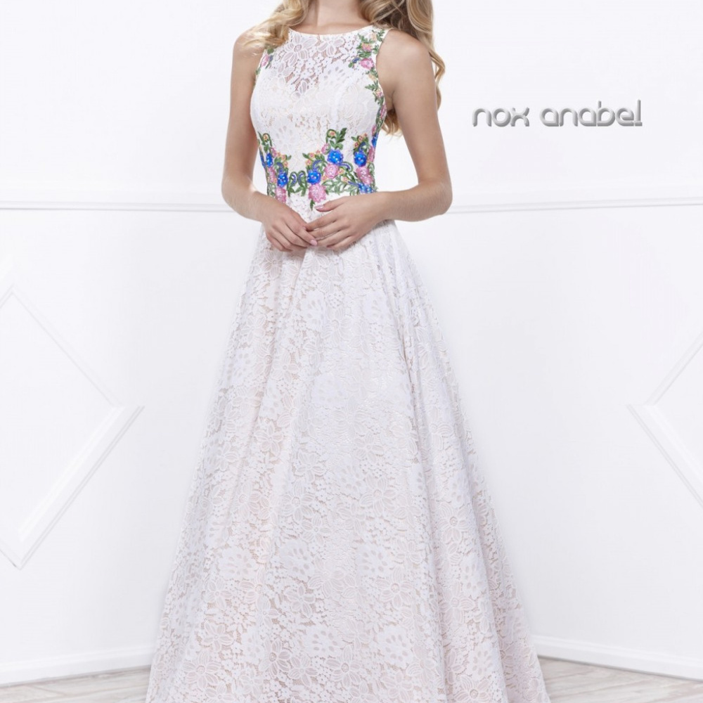 Ivory Sleeveless Bridesmaid Long Dress